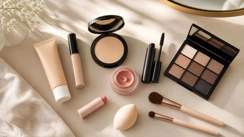 kit básico de maquiagem para iniciantes