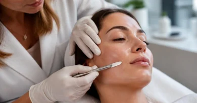Dermaplaning realizado por profissional para deixar a pele mais lisa e luminosa