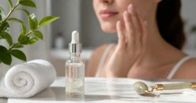 Niacinamida em sérum de skincare para controle de oleosidade e melhora da aparência da pele