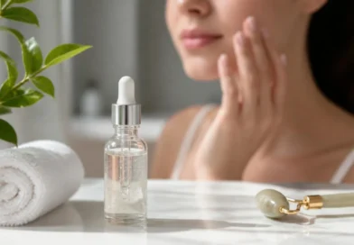Niacinamida em sérum de skincare para controle de oleosidade e melhora da aparência da pele