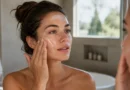Mulher aplicando protetor solar facial adequado ao tipo de pele