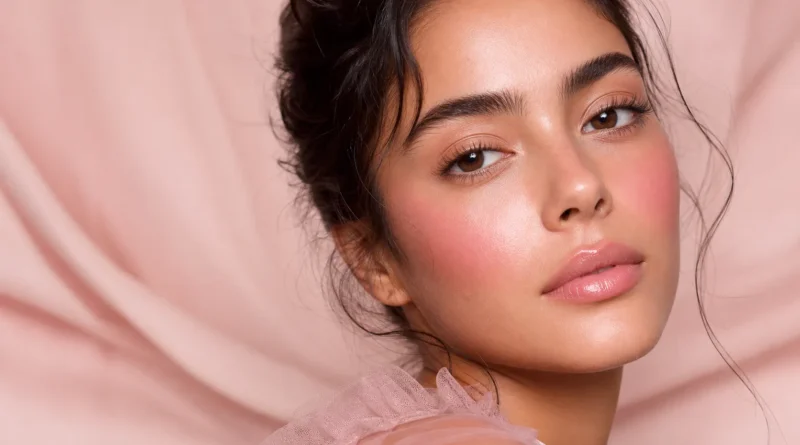 maquiagem ballet blush com bochechas rosadas e acabamento delicado