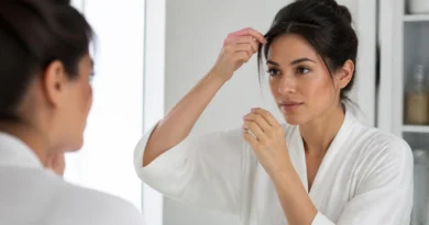 cabelo quebrado na frente com fios curtos e arrepiados