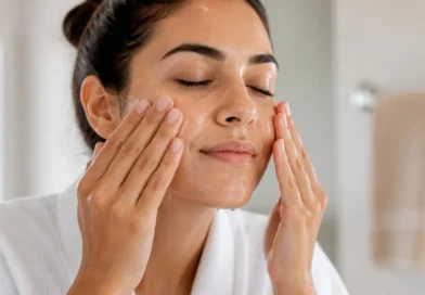 sabonete facial suave para pele sensível em rotina de limpeza