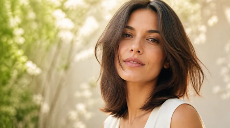 corte de cabelo em camadas leves com movimento natural para a primavera