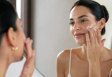 hidratante com ceramidas para o rosto em rotina de skincare