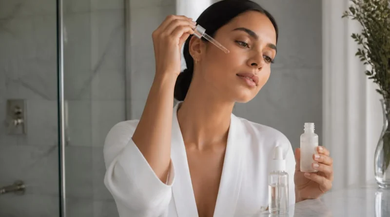 niacinamida e ácido hialurônico em rotina de skincare