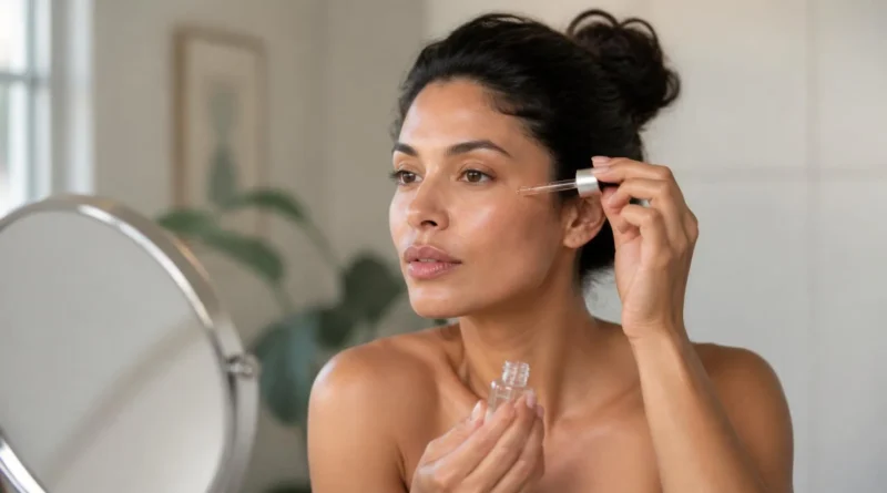 niacinamida para manchas em rotina de skincare facial