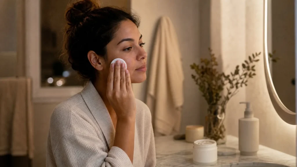 Skincare para pele sensível: rotina simples para manhã e noite rotina noturna suave para pele sensível